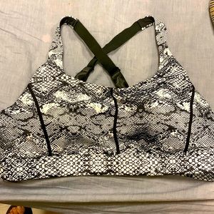 Zyia Light and Tight Cobra Metallic Bra